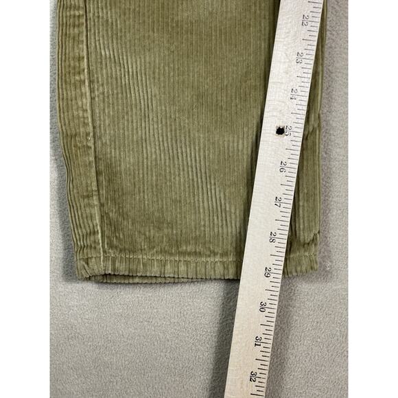Levis‎ Pants Womens 30x30 Green Corduroy Straight Leg Regular Fit Mid Rise Retro - Picture 9 of 13